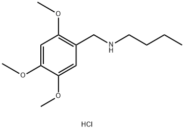 butyl[(2,4,5-trimethoxyphenyl)methyl]amine hydrochloride, 1158411-36-9, 结构式