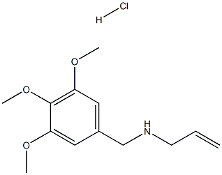 (prop-2-en-1-yl)[(3,4,5-trimethoxyphenyl)methyl]amine hydrochloride, 1158447-16-5, 结构式