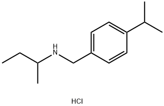 (butan-2-yl)({[4-(propan-2-yl)phenyl]methyl})amine hydrochloride Structure