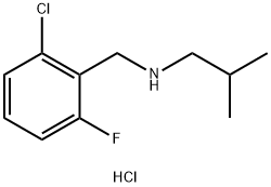 [(2-chloro-6-fluorophenyl)methyl](2-methylpropyl)amine hydrochloride Struktur