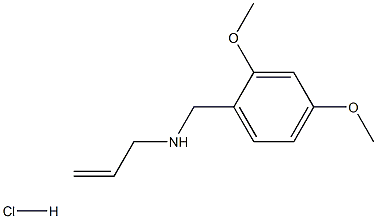 [(2,4-dimethoxyphenyl)methyl](prop-2-en-1-yl)amine hydrochloride, 1158497-72-3, 结构式