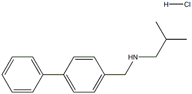 ({[1,1-biphenyl]-4-yl}methyl)(2-methylpropyl)amine hydrochloride 化学構造式