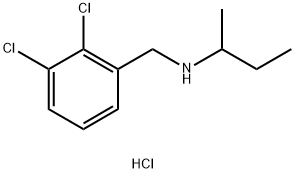 (butan-2-yl)[(2,3-dichlorophenyl)methyl]amine hydrochloride Struktur