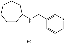 N-(3-pyridinylmethyl)cycloheptanamine hydrochloride Struktur