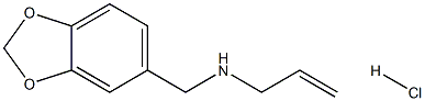 [(2H-1,3-benzodioxol-5-yl)methyl](prop-2-en-1-yl)amine hydrochloride, 1158605-42-5, 结构式