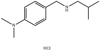 N,N-dimethyl-4-{[(2-methylpropyl)amino]methyl}aniline hydrochloride, 1158615-59-8, 结构式