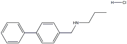 ({[1,1-biphenyl]-4-yl}methyl)(propyl)amine hydrochloride Struktur