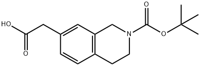 2-(2-(Tert-Butoxycarbonyl)-1,2,3,4-Tetrahydroisoquinolin-7-Yl)Acetic Acid Struktur