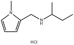 (butan-2-yl)[(1-methyl-1H-pyrrol-2-yl)methyl]amine hydrochloride Struktur