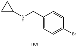 N-(4-bromobenzyl)cyclopropanamine hydrochloride Struktur
