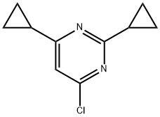 4-chloro-2,6-dicyclopropylpyrimidine Structure