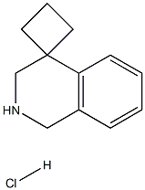 spiro[2,3-dihydro-1H-isoquinoline-4,1'-cyclobutane]:hydrochloride Structure