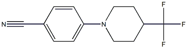 4-[4-(trifluoromethyl)piperidin-1-yl]benzonitrile 化学構造式