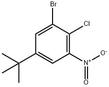 3-Bromo-4-chloro-5-nitrotertbutylbenzene Struktur