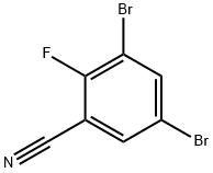 3,5-Dibromo-2-fluorobenzonitrile Structure