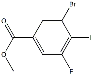 Methyl 3-Bromo-5-fluoro-4-iodobenzoate Structure