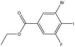 Ethyl 3-Bromo-5-fluoro-4-iodobenzoate Structure