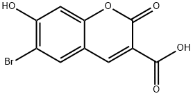 6-Bromo-7-hydroxy-2-oxo-2H-chromene-3-carboxylic acid Struktur