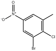 2-Chloro-3-bromo-5-nitrotoluene Structure