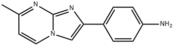 4-(7-methylimidazo[1,2-a]pyrimidin-2-yl)aniline 化学構造式