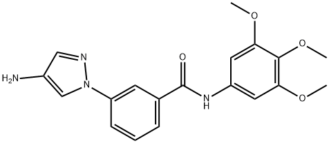 3-(4-Amino-pyrazol-1-yl)-N-(3,4,5-trimethoxy-phenyl)-benzamide Structure