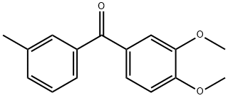 (3,4-dimethoxyphenyl)-(3-methylphenyl)methanone Structure