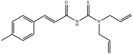 N-[(diallylamino)carbonothioyl]-3-(4-methylphenyl)acrylamide Structure