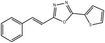 2-[(E)-2-phenylethenyl]-5-thiophen-2-yl-1,3,4-oxadiazole Struktur