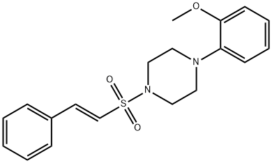 (E)-1-(2-methoxyphenyl)-4-(styrylsulfonyl)piperazine Struktur