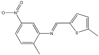 (2-methyl-5-nitrophenyl)[(5-methyl-2-thienyl)methylene]amine,1164551-81-8,结构式