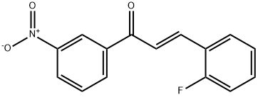 (2E)-3-(2-fluorophenyl)-1-(3-nitrophenyl)prop-2-en-1-one, 1164552-83-3, 结构式