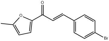 (2E)-3-(4-bromophenyl)-1-(5-methylfuran-2-yl)prop-2-en-1-one Structure