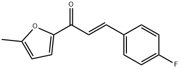 (2E)-3-(4-fluorophenyl)-1-(5-methylfuran-2-yl)prop-2-en-1-one Structure