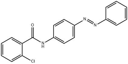 (E)-2-chloro-N-(4-(phenyldiazenyl)phenyl)benzamide 结构式