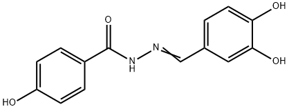 N'-(3,4-dihydroxybenzylidene)-4-hydroxybenzohydrazide Structure