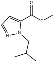 METHYL 1-ISOBUTYL-1H-PYRAZOLE-5-CARBOXYLATE Struktur