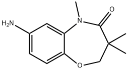 7-amino-3,3,5-trimethyl-2,3-dihydro-1,5-benzoxazepin-4(5H)-one Structure