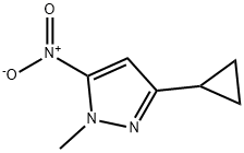 3-Cyclopropyl-1-methyl-5-nitro-1H-pyrazole Structure