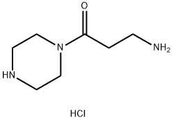 3-氨基-1-(哌嗪-1-基)丙烷-1-酮二盐酸, 1171462-77-3, 结构式