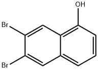 6,7-dibromonaphthalen-1-ol 化学構造式