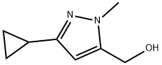 (3-环丙基-1-甲基-1H-吡唑-5-基)甲醇 结构式