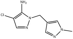 4-chloro-1-[(1-methyl-1H-pyrazol-4-yl)methyl]-1H-pyrazol-5-amine|4-氯-1-[(1-甲基-1H-吡唑-4-基)甲基]-1H-吡唑-5-胺