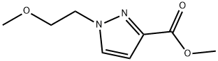 甲基 1-(2-甲氧基乙基)-1H-吡唑-3-甲酸基酯 结构式