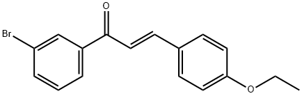(2E)-1-(3-bromophenyl)-3-(4-ethoxyphenyl)prop-2-en-1-one Structure