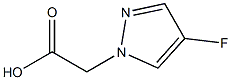 2-(4-氟-1H-吡唑-1-基)乙酸,1174309-02-4,结构式