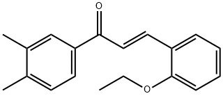 (2E)-1-(3,4-dimethylphenyl)-3-(2-ethoxyphenyl)prop-2-en-1-one,1175820-30-0,结构式