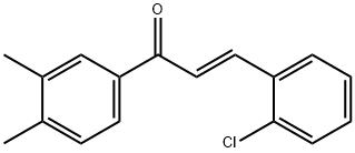 (2E)-3-(2-chlorophenyl)-1-(3,4-dimethylphenyl)prop-2-en-1-one Structure