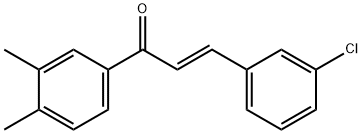 (2E)-3-(3-chlorophenyl)-1-(3,4-dimethylphenyl)prop-2-en-1-one,1175953-26-0,结构式