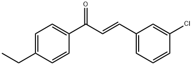 (2E)-3-(3-chlorophenyl)-1-(4-ethylphenyl)prop-2-en-1-one Structure