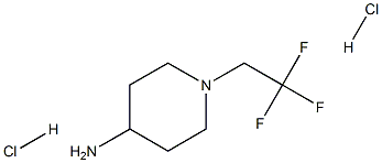 1-(2,2,2-Trifluoroethyl)piperidin-4-amine dihydrochloride Struktur